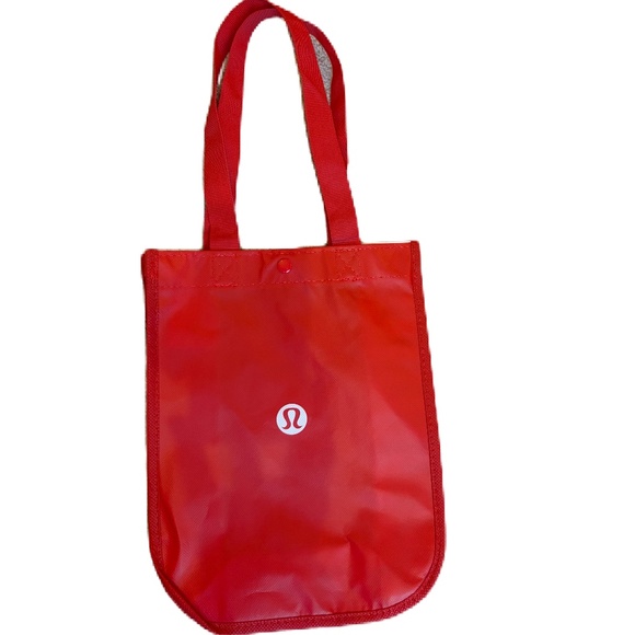 Lululemon shopping tote bag red white Small - Picture 2 of 3